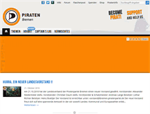 Tablet Screenshot of piratenpartei-bremen.de
